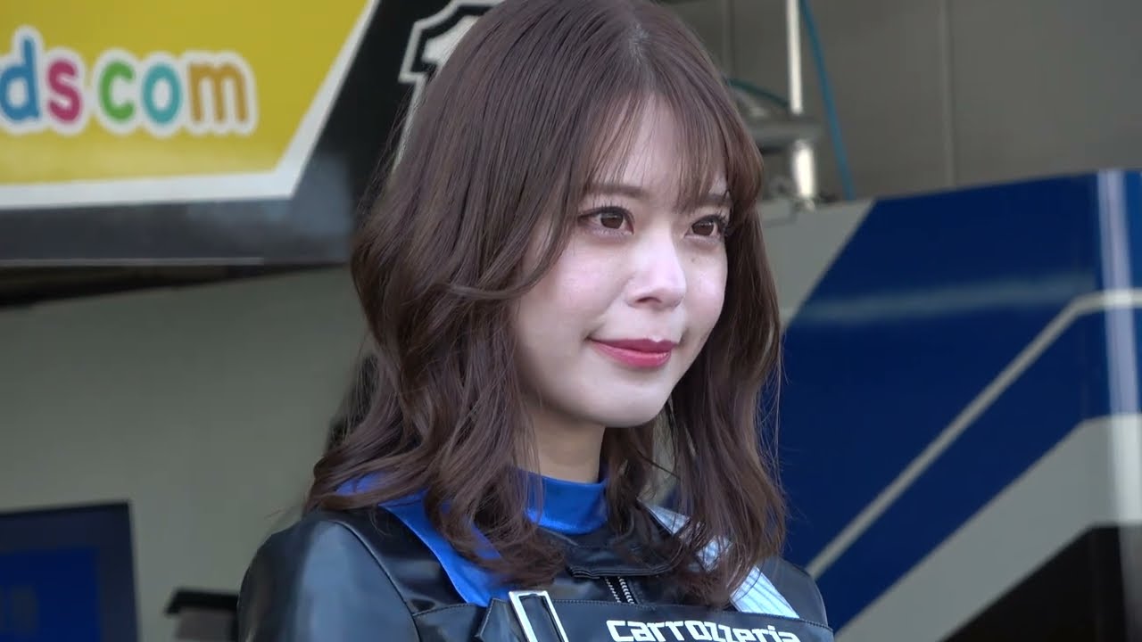 2022 SUPER FORMULA Rd.10 SUZUKA #07#18 カロッツェリアサポートガール 羽瀬萌 レースクイーン ピットウォーク 4K