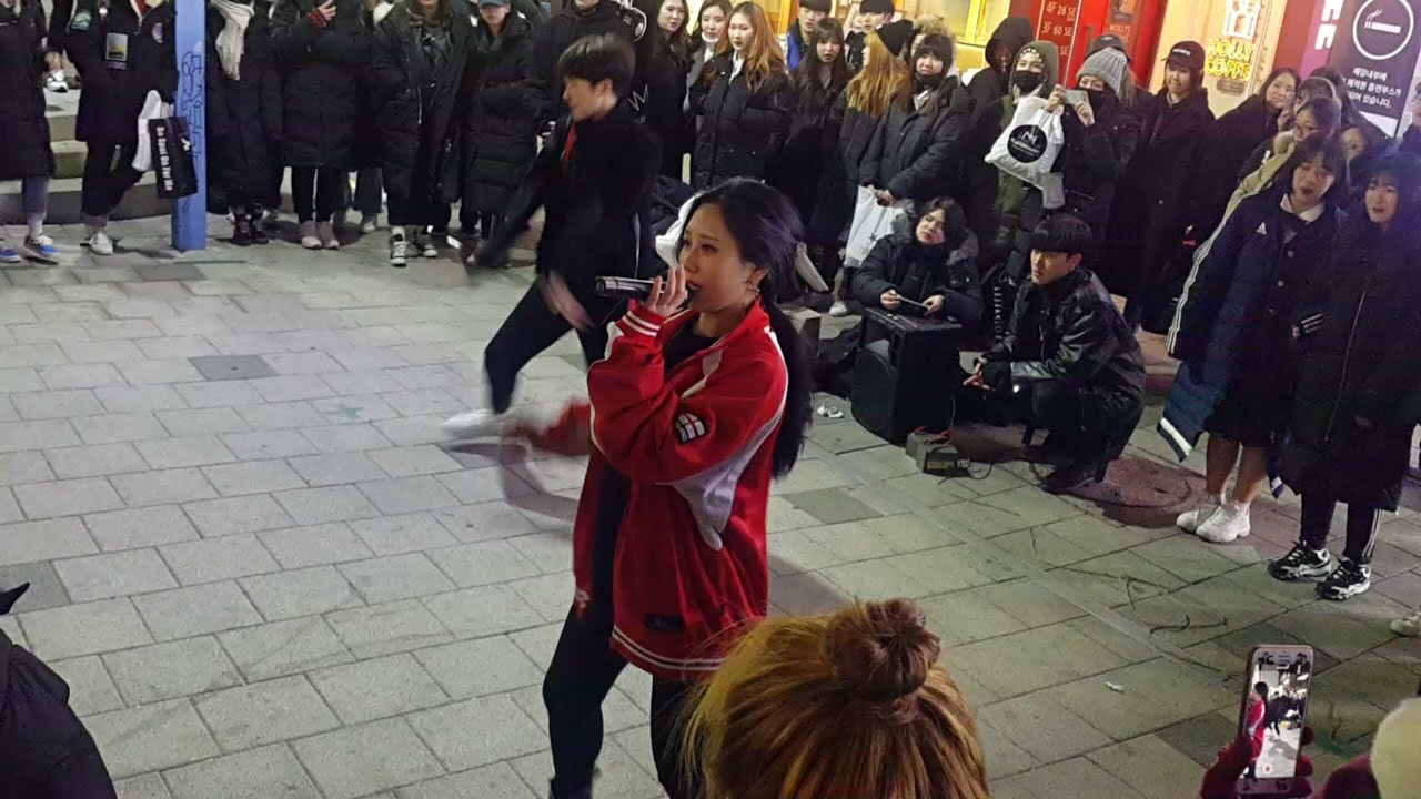 [MAXXAM☆강신화☆오유빈]exid☆DDD(덜덜덜)☆COVER with 랩 (오유빈) 홍대버스킹  20171213수 [HONGDAE KPOP STREET DANCE]