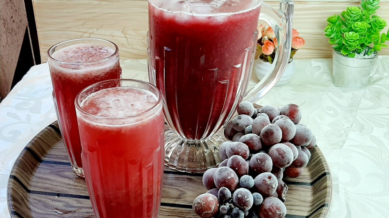 عصير العنب مركز طبيعي وأفضل طريقة للاحتفاض بالعنب مدة طويلة🍇