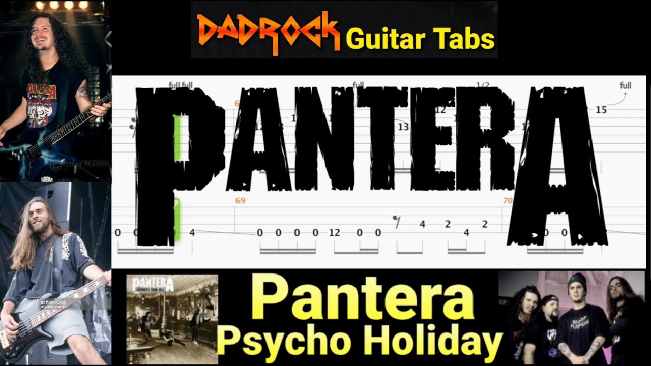 Psycho Holiday - Pantera - Guitar + Bass TABS Lesson