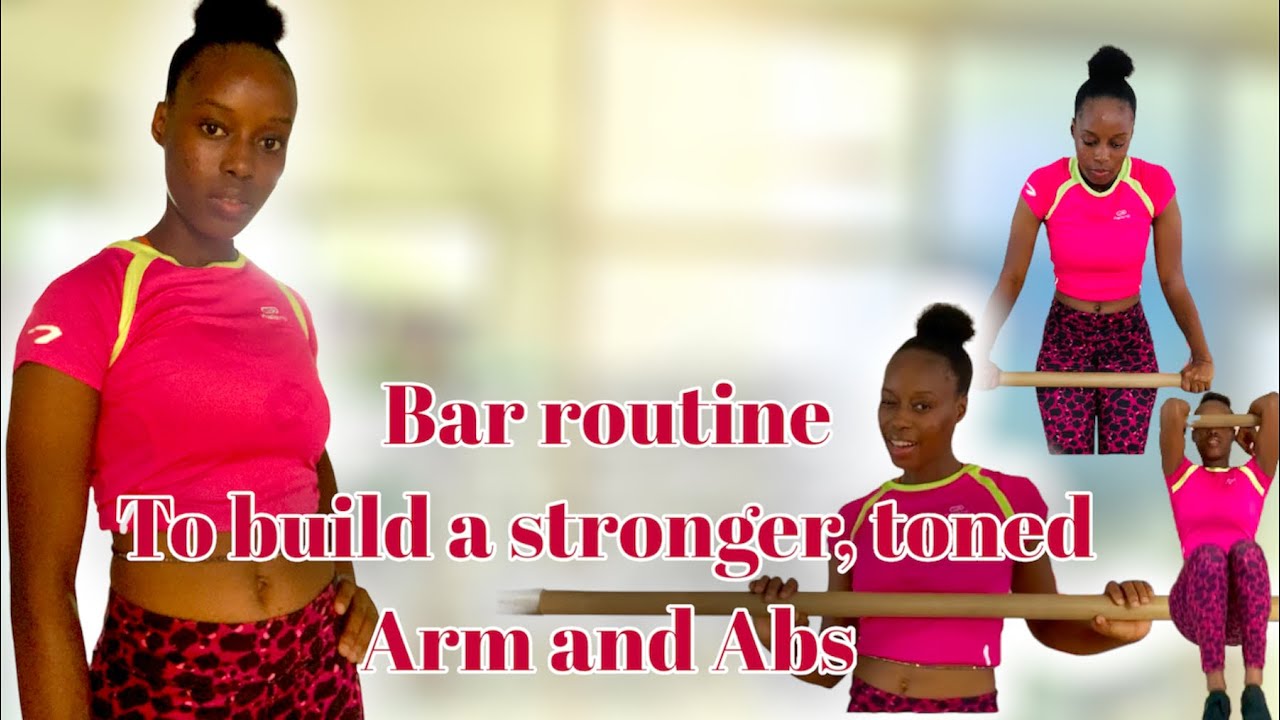 BarRoutine/tonedArm/tonedAbs #fitness #workoutathome #exercise #armworkout #fitnessworld #absworkout