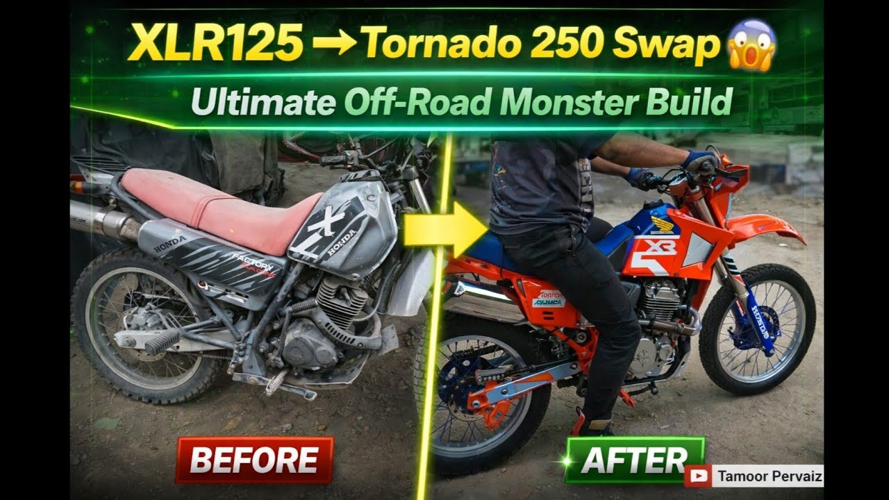 Project Honda XLR 125 restore And Upgrades By Tamoor Pervaiz