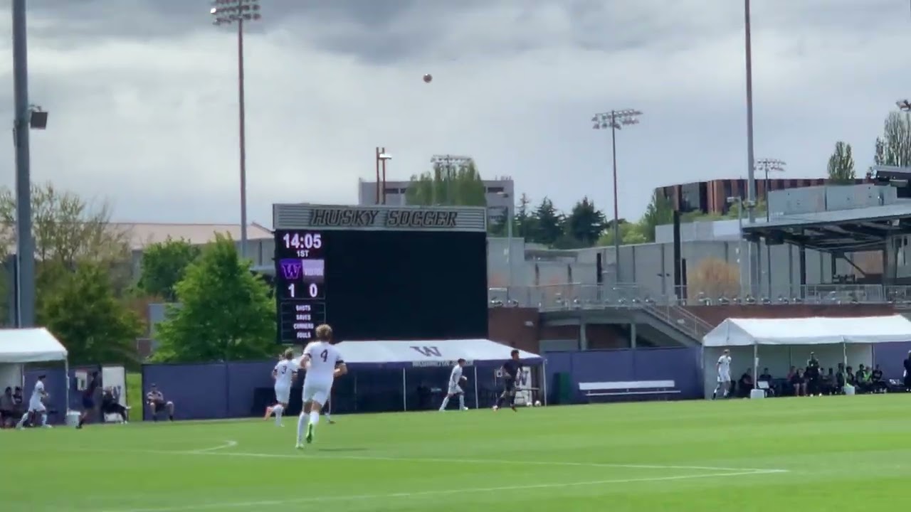 My view of minute 14, 2024 Washington vs. Gonzaga men's soccer game (20 April 2024)
