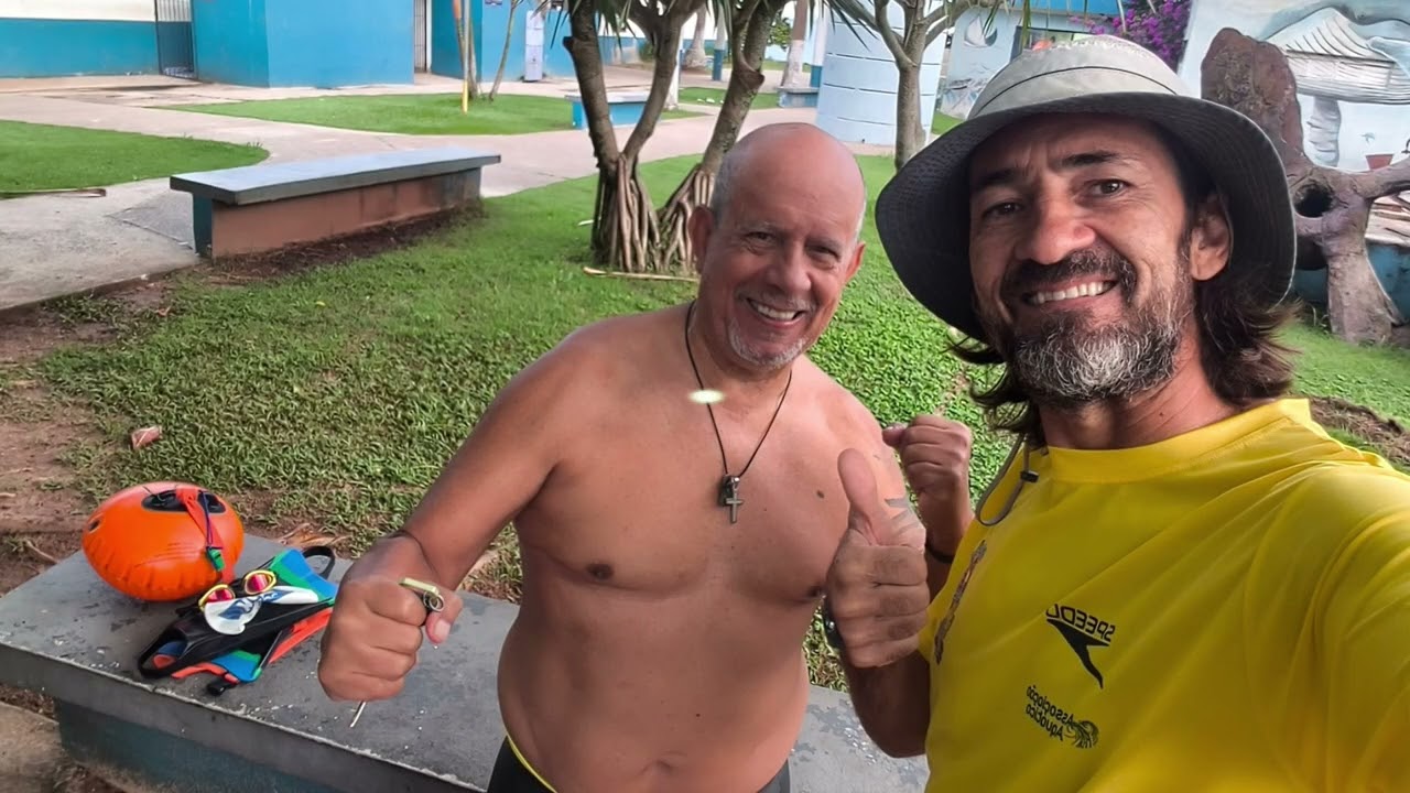 Treino de natação em águas abertas equipe Cardume São Sebastião sp 12/02/26
