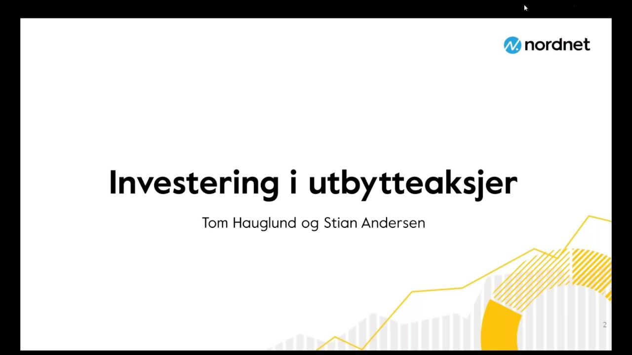 Hvorfor investere i utbytteaksjer
