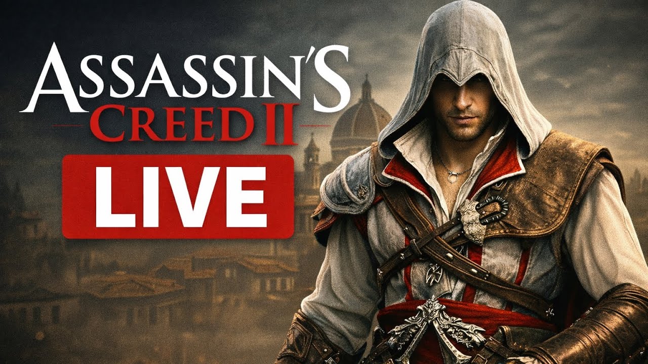 Assassin’s Creed II LIVE 🔥 Ezio Auditore Stealth Gameplay | Chill No Commentary | HD