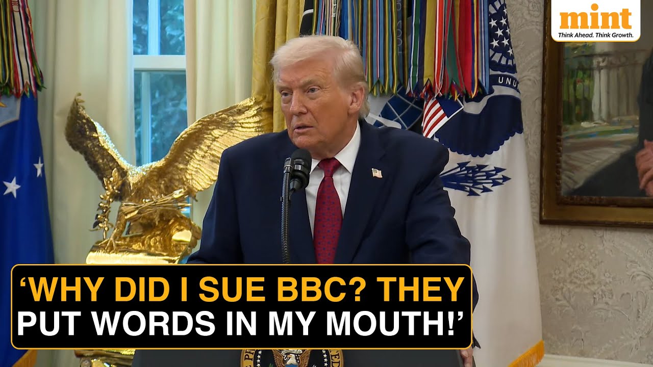 Donald Trump Sues BBC For $10,000,000,000 Over Edited January 6 Speech, Says 'AI Or Something' Used