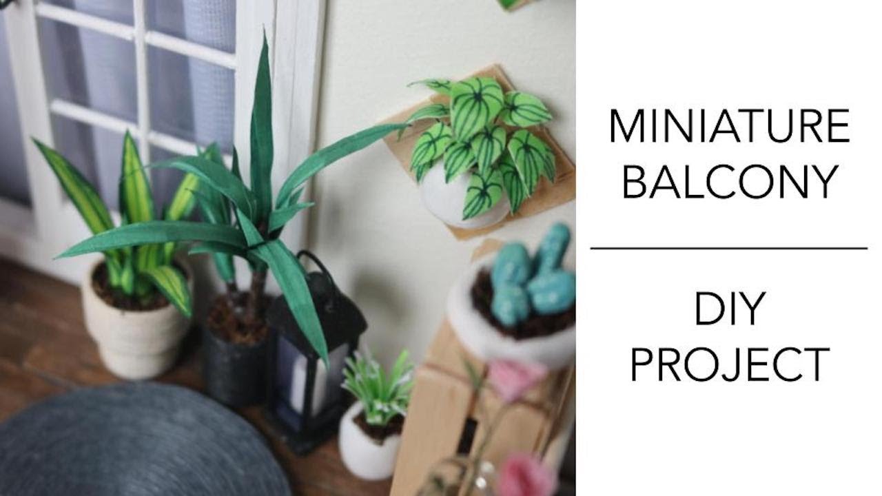 DIY Miniature Balcony in a Photo Frame
