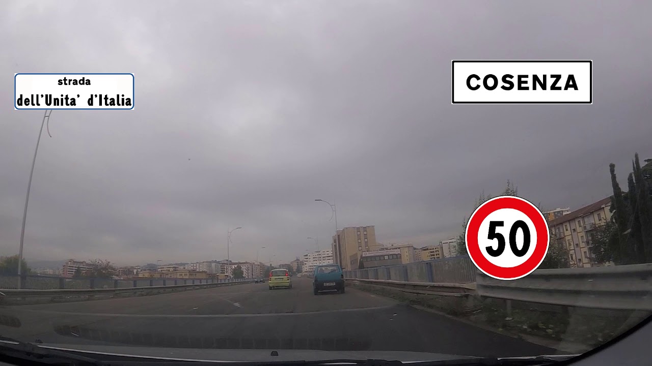 I - In giro per Cosenza - Dalla SS107 (svincolo Cosenza Centro) all'autostrada A2 (svincolo Cosenza)