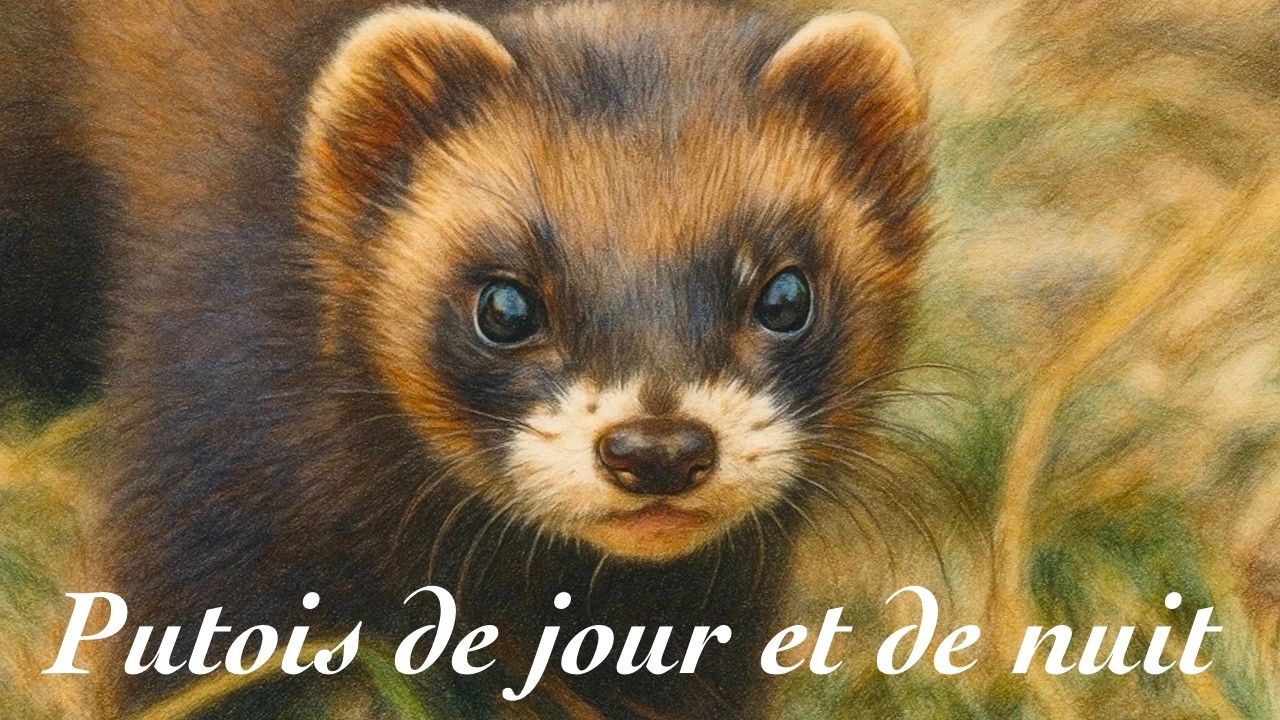 Putois d&rsquo;Europe de jour et de nuit
