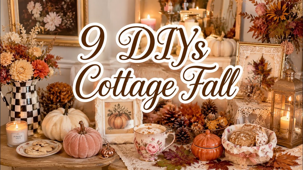 🍂✨ 9 Cozy Cottage Fall DIYs You&rsquo;ll LOVE! 🧡🎃 | Easy & Beautiful Autumn Decorating Ideas 🏡🍁