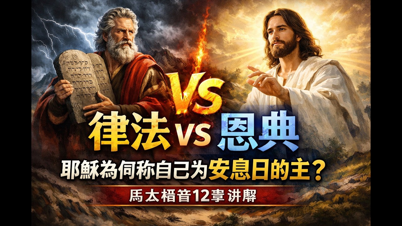 律法 vs 恩典：耶稣为何称自己为安息日的主？｜马太福音12章讲解