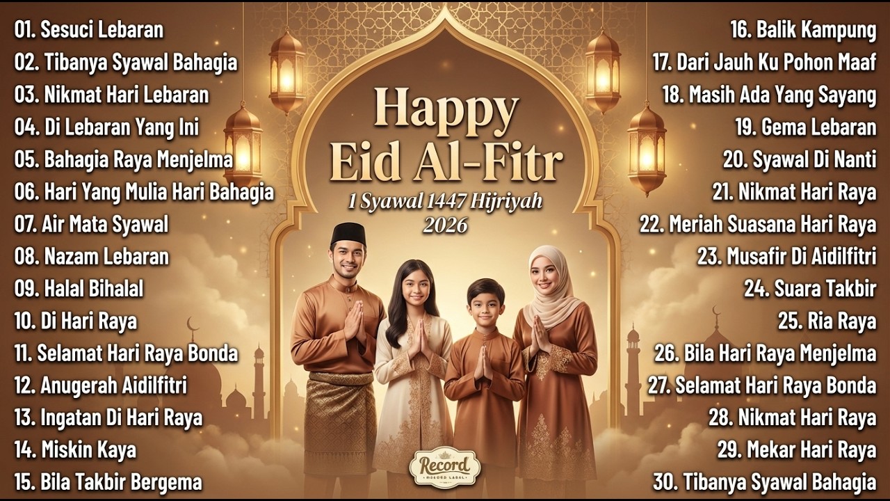 Selamat Hari Raya Aidilfitri 2026 🌙 Lagu Raya Malaysia Terbaik | Koleksi Lagu Raya Sepanjang Zaman