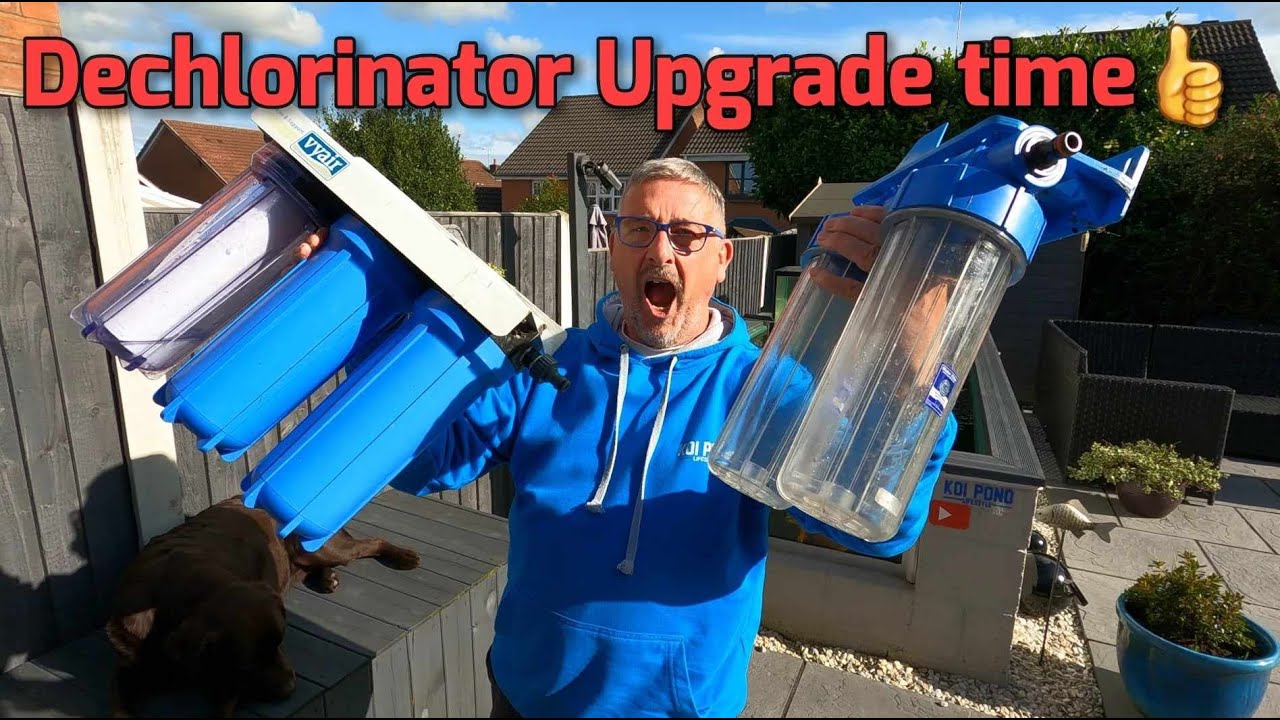 KOI POND DECHLORINATOR UPGRADE TIME👍*CARBON PELLETS TO PLACE IN THE FILTER😉*