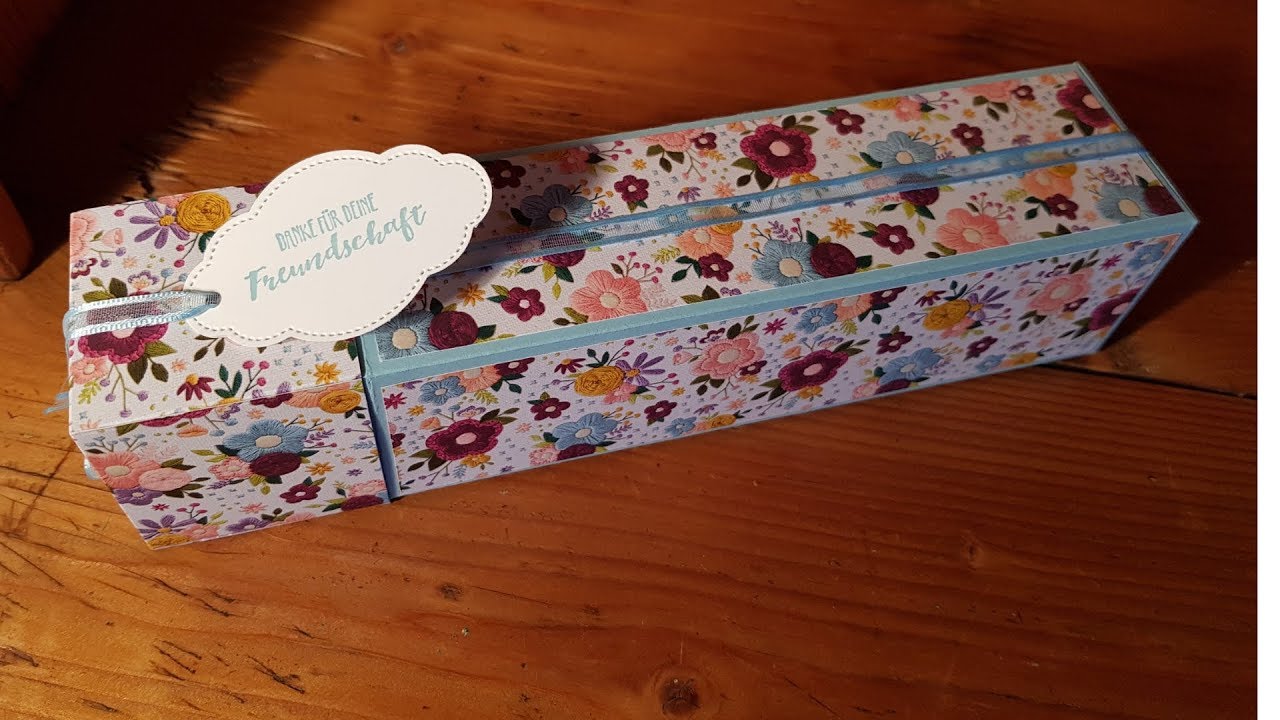 Hohe Verpackung - Hidden Lidded Box mit Stampin' UP!