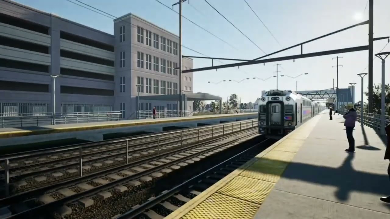 Amtrak Northeast Corridor NJ Transit Acela Acs64 NJ New York Trenton New Jersey Hamilton Station PM.