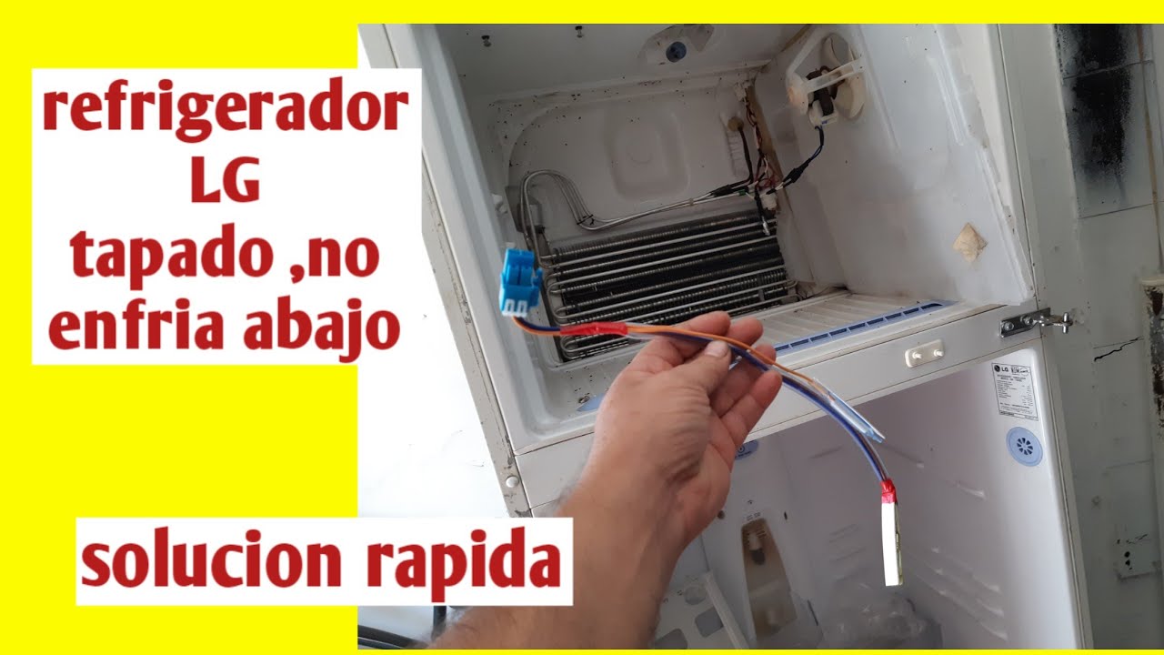 Refrigerador LG no enfria abajo