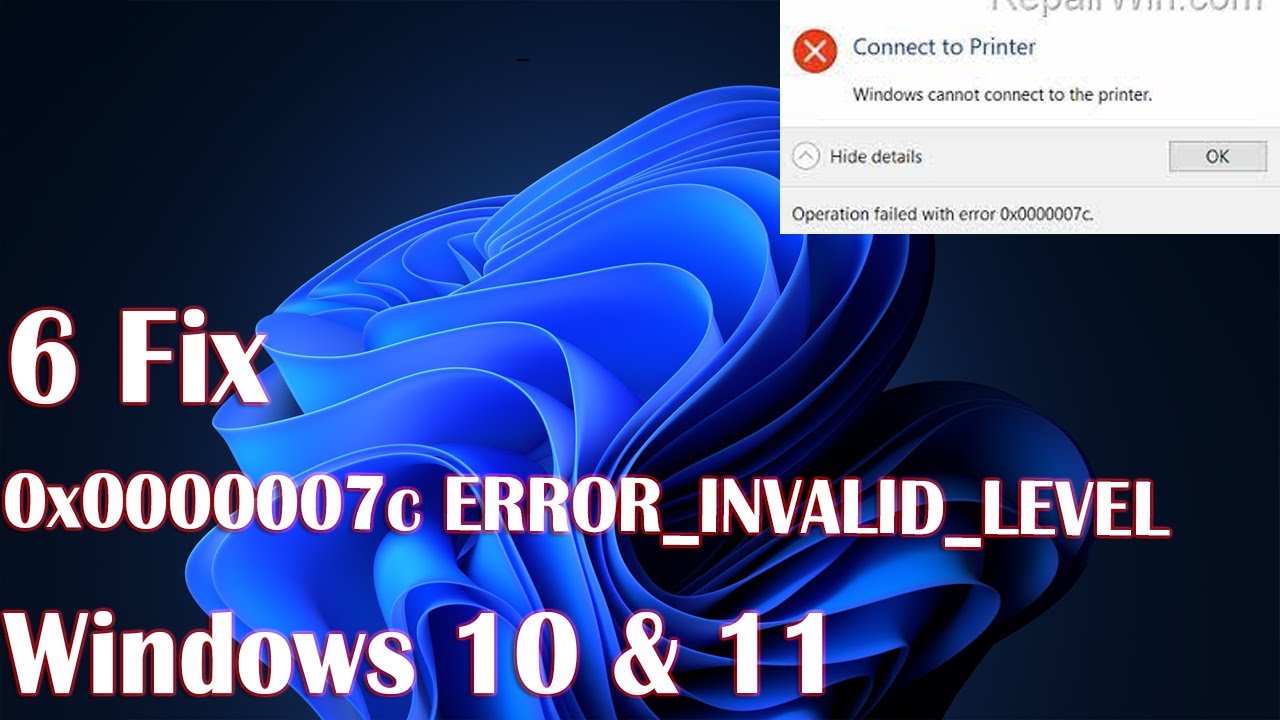 6 Fix 0x0000007c ERROR INVALID LEVEL on Windows 11