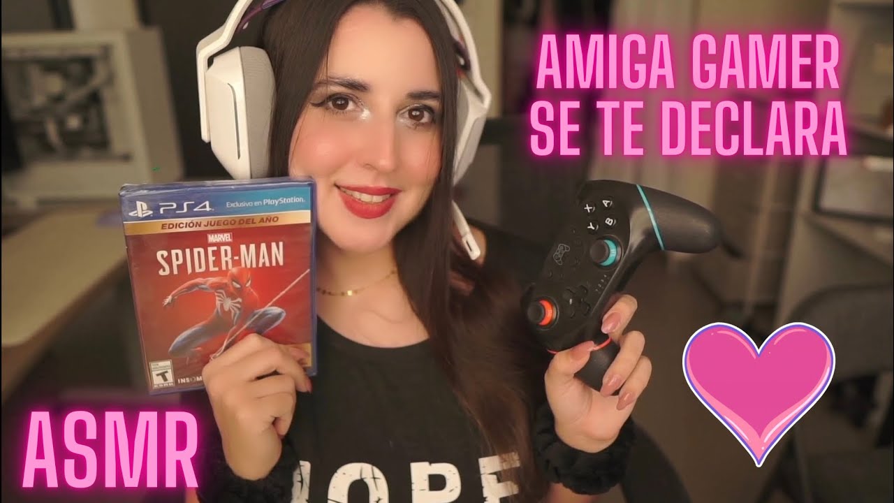 ASMR ❤️ Tu MEJOR AMIGA GAMER SE TE DECLARA  🎮 / ROLEPLAY SOFT SPOKEN