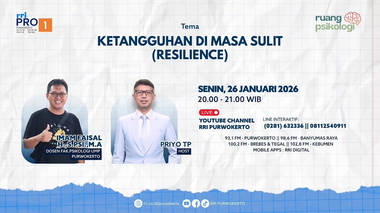 KETANGGUHAN DI MASA SULIT (RESILIENCE) | RUANG PSIKOLOGI