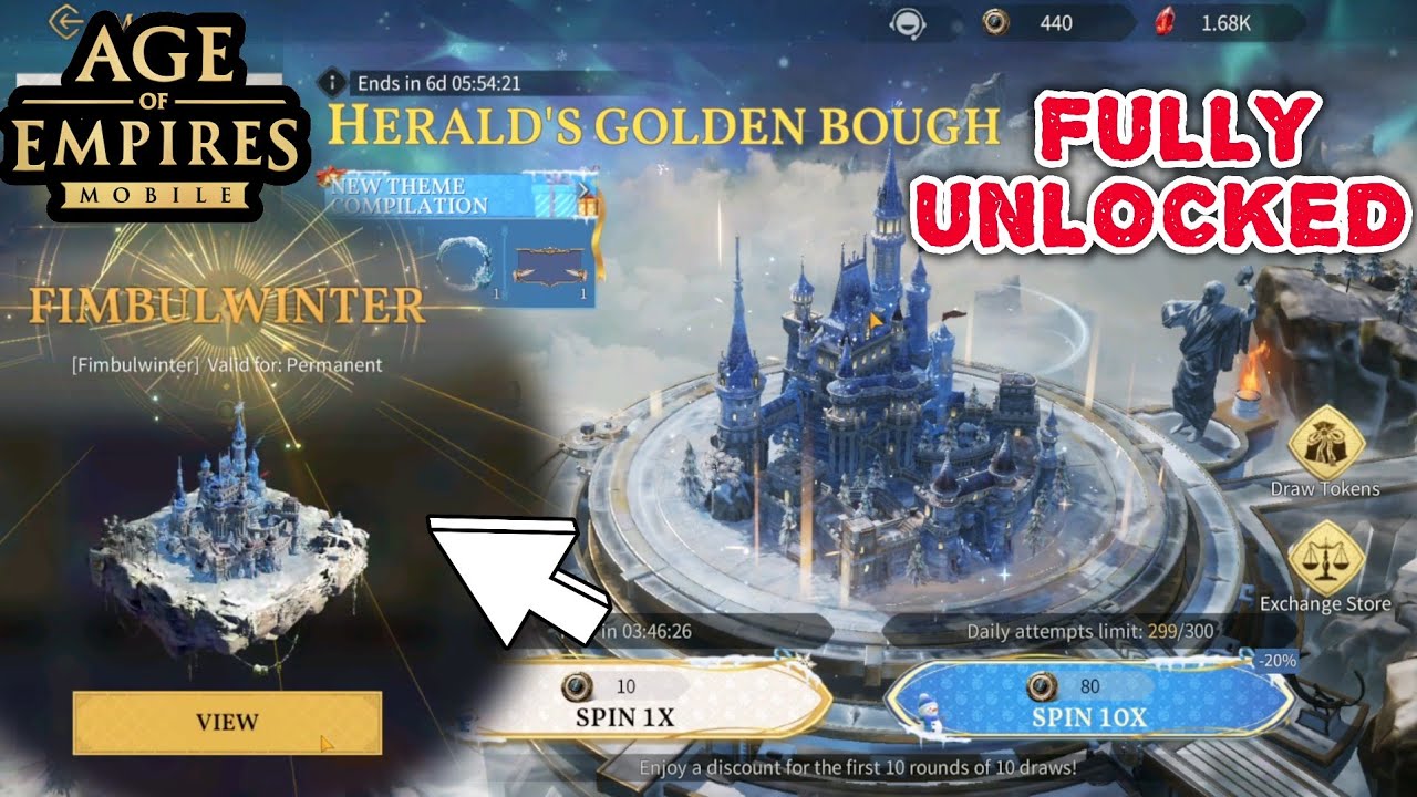 Age of Empires mobile - unlock Permanent Legendary City theme FIMBUL WINTER
