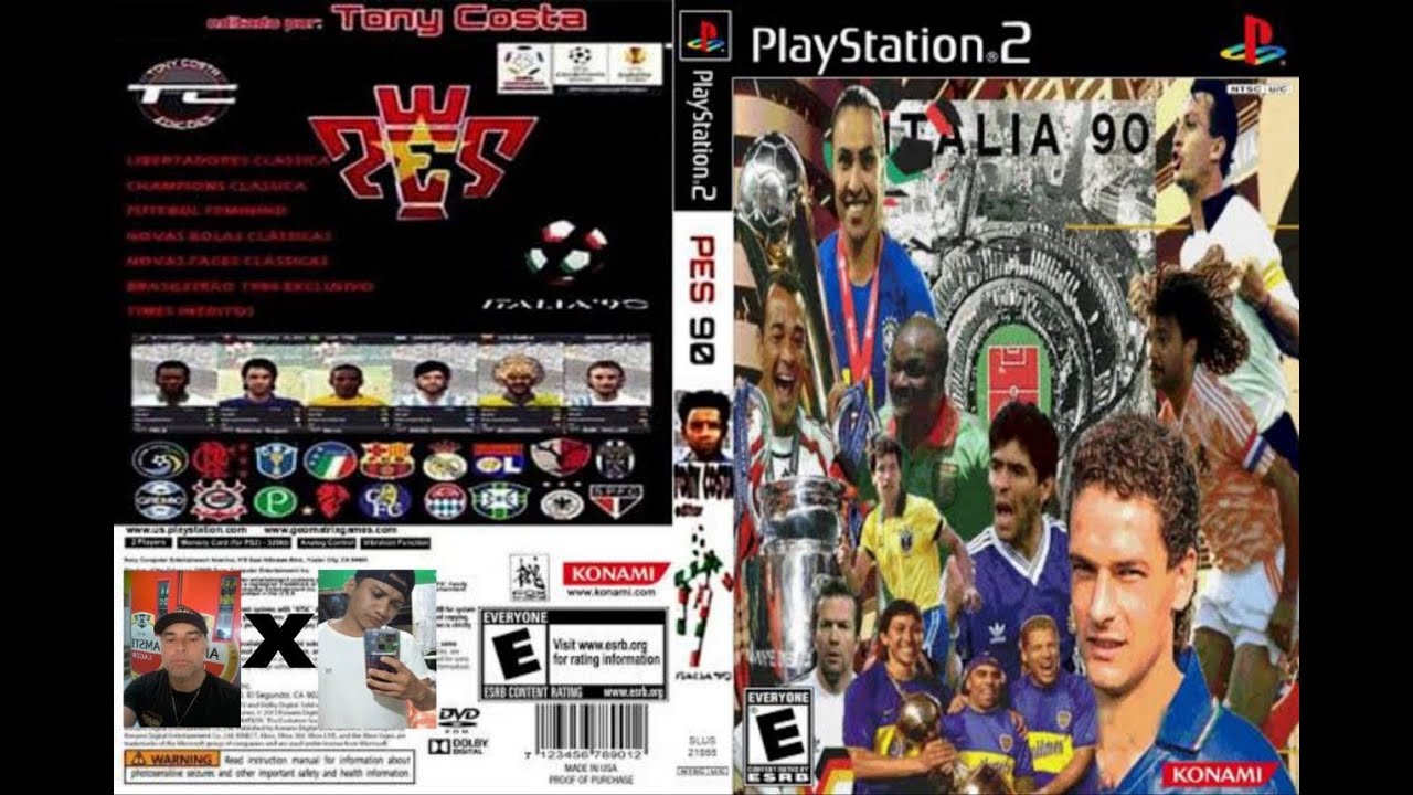 PES LEGENDS COPA DE 1990 PS2 ELTON VS CARLINHOS
