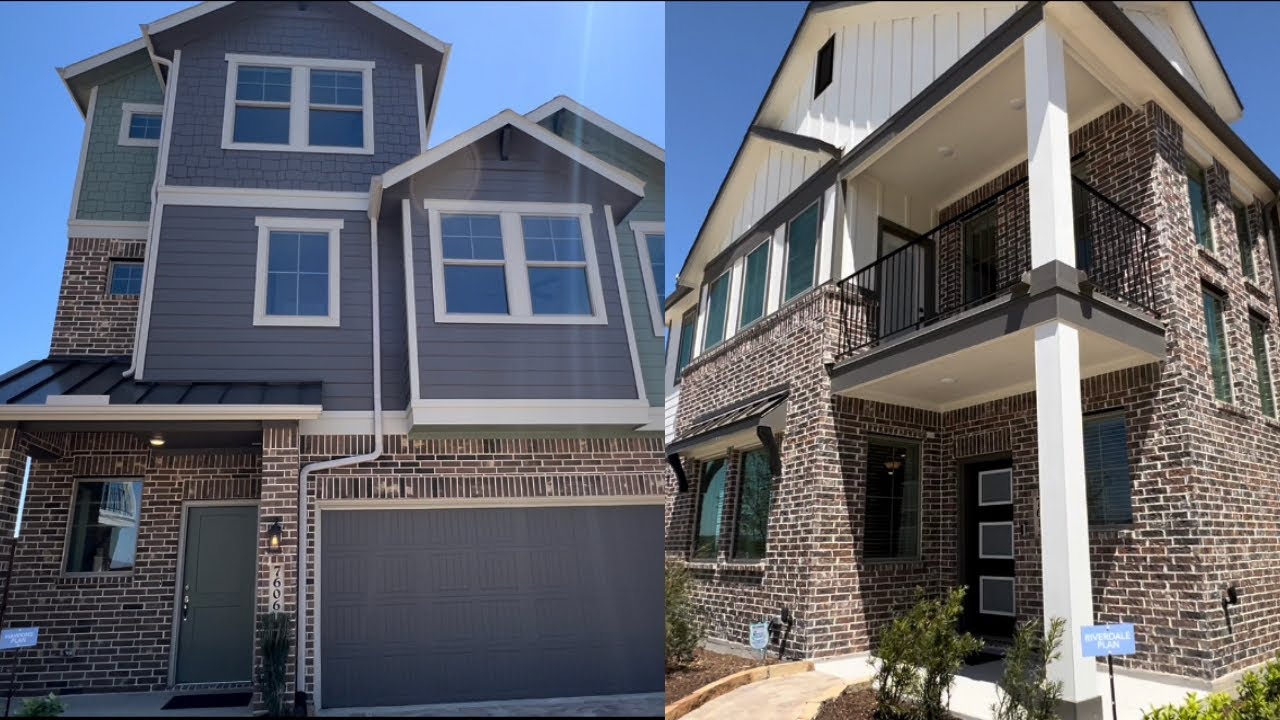 Inside 2 New Luxury Townhomes : Townhome Decor Ideas : Model Home Tour