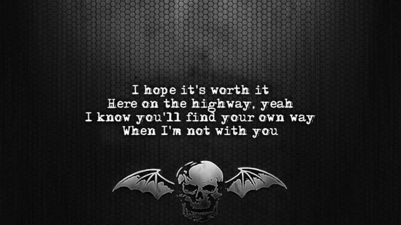 Avenged Sevenfold - Fiction [Lyrics on screen] [Full HD]