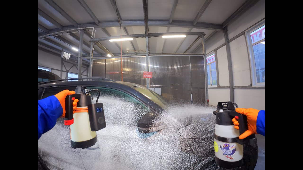 ОТМЫВАЕМ Skoda Kodiaq Car Wash на мойке самообслуживании. Часть 2