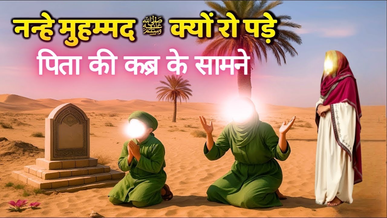नन्हे मुहम्मद ﷺ क्यों रो पड़े पिता की कब्र के सामने | Prophet Muhammad ke Bachpan ka waqia