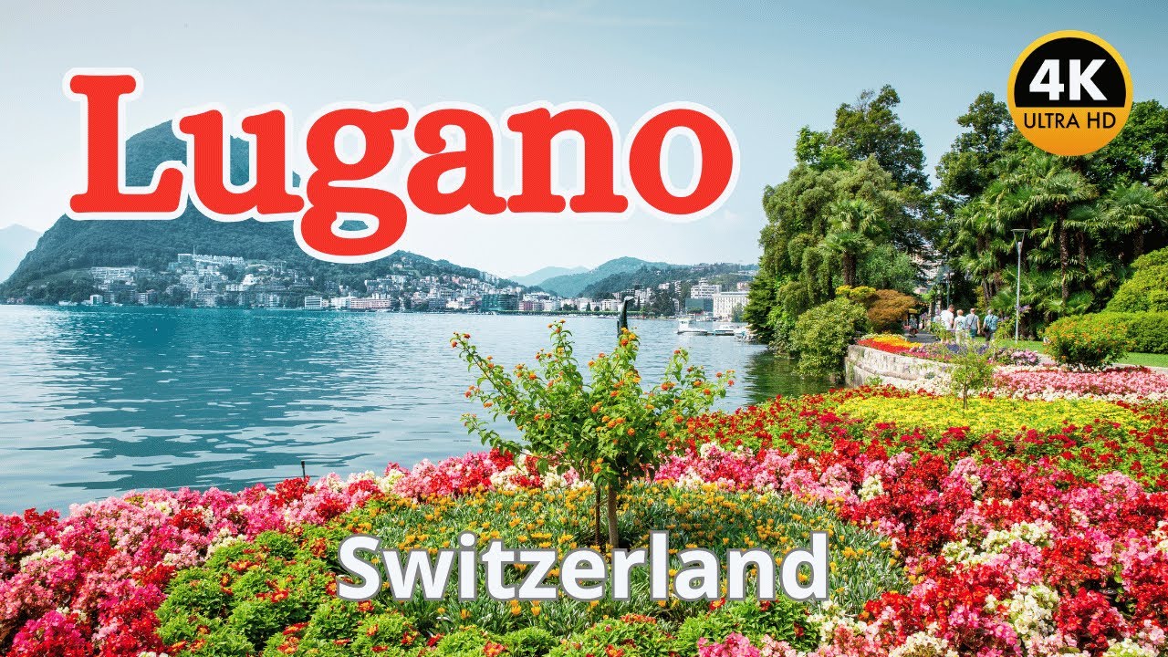 Walking in Lugano 4K 60fps – Swiss Paradise on the Lake