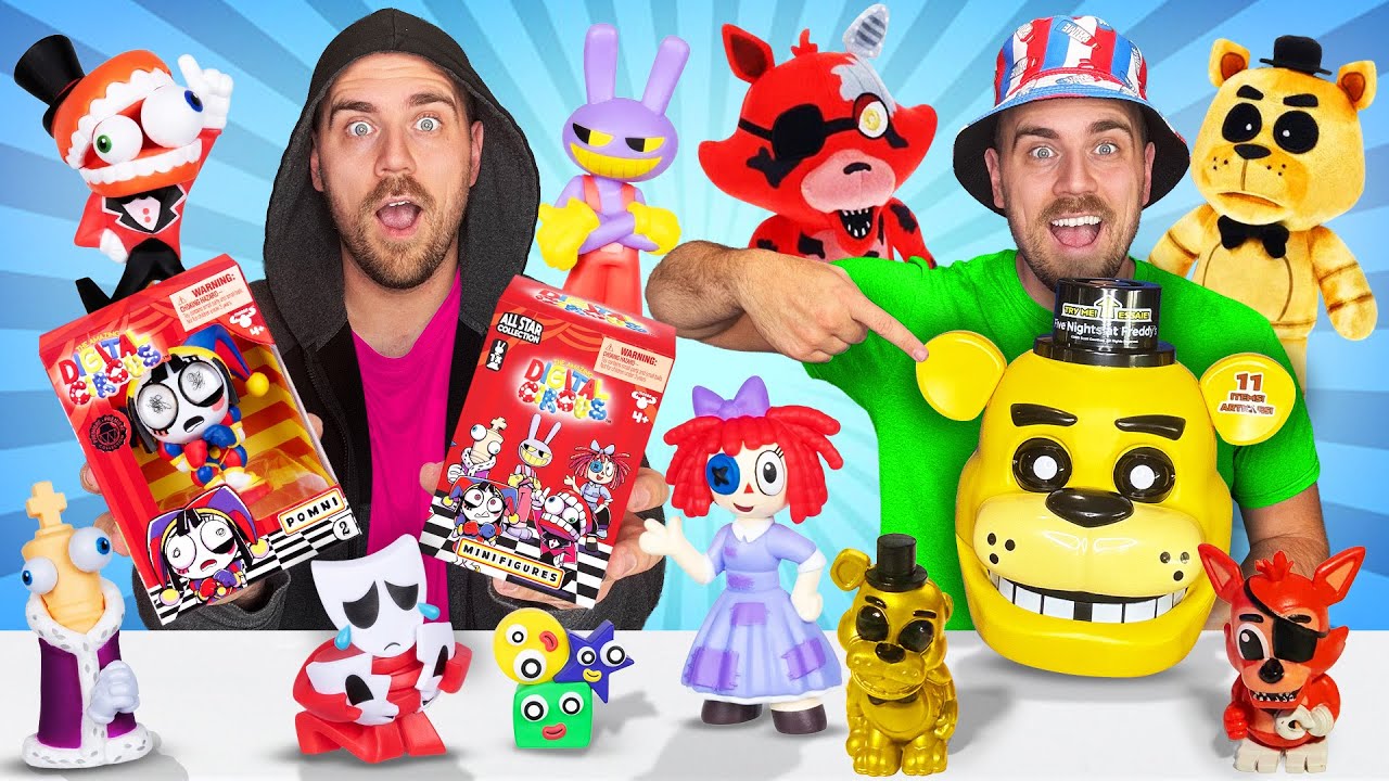Открываем набор Five Nights at Freddy's Gold Bundle и потрясающие цифровые цирковые фигурки!