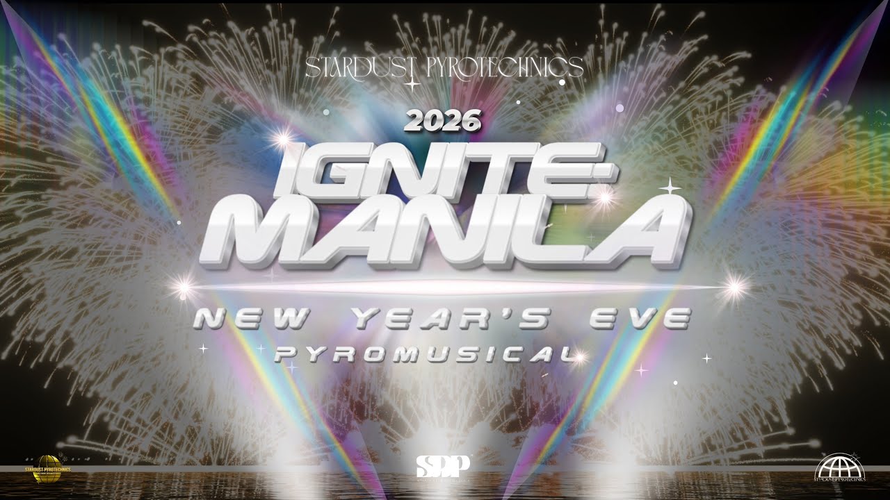 4K FWsim || IGNITE: Manila 2026 (New Year's Eve Pyromusical at SM Mall Of Asia) || Philippines