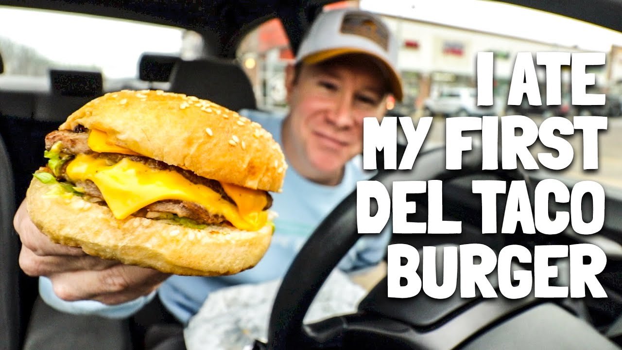 I ate my first Del Taco cheeseburger.