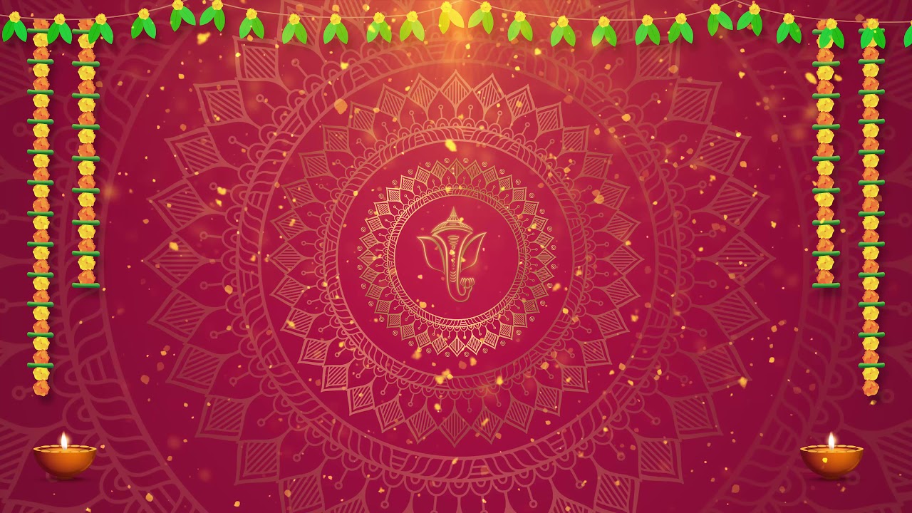 4K Elegant Mandala Animation | Marriage Invitation Background | Devotional Background | No Copyright
