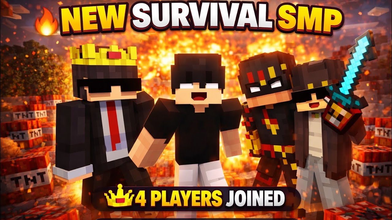 LIVE 🔴 Minecraft Survival SMP With Friends | Join Now!