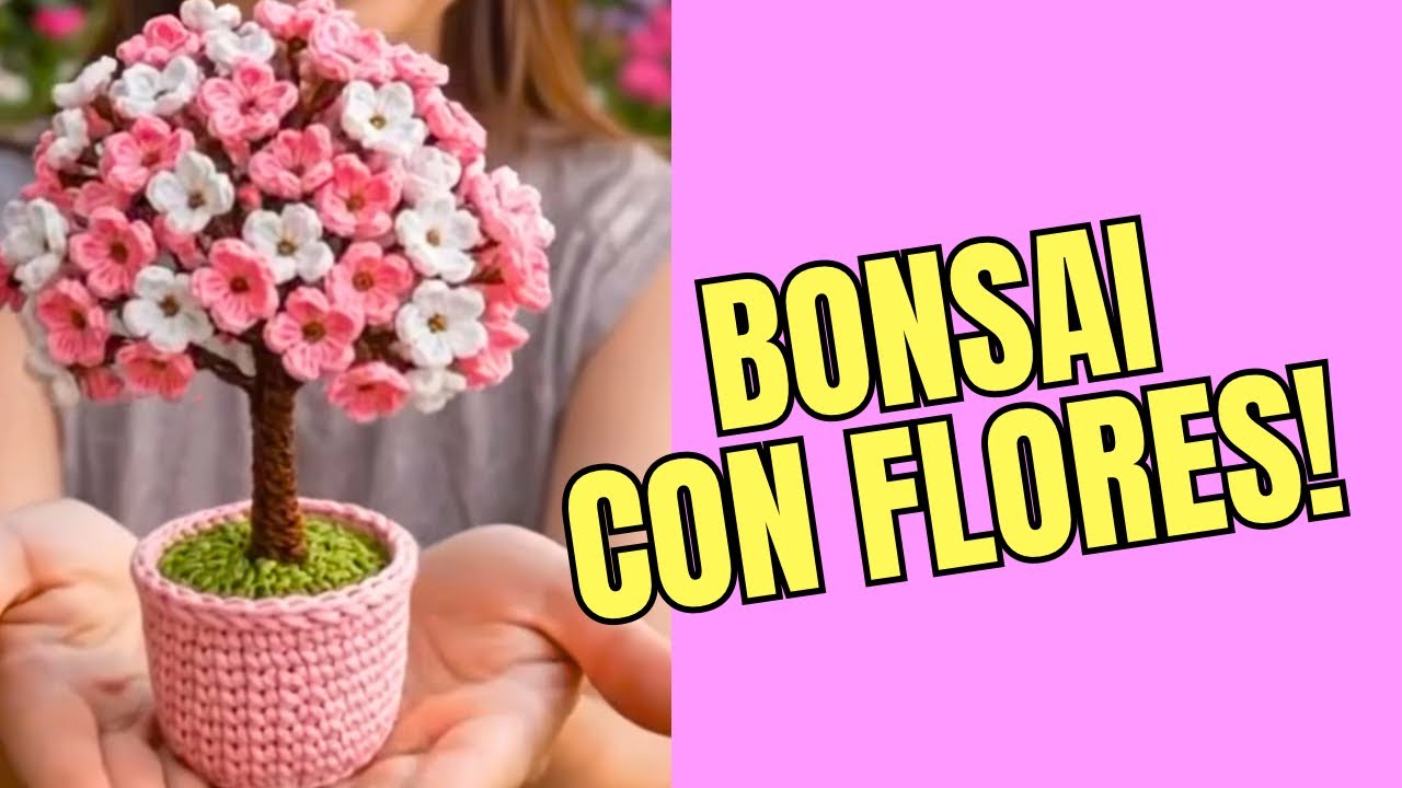 BONSAI CON FLORES 🌺🥰 PASO A PASO COMPLETO (PARTE2)