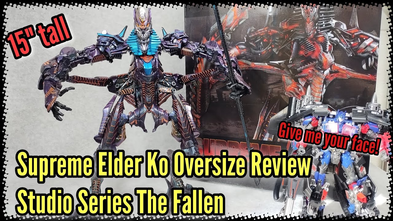 Supreme Elder KO Oversized Studio Series The Fallen transforming figure Review ROTF #transformers