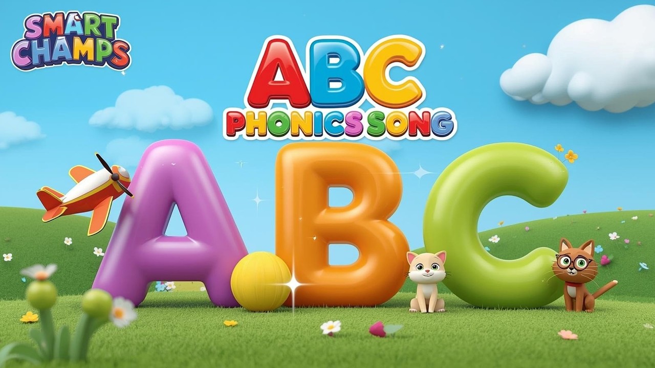 ABC Learning Song | Airplane, Cat, Frog, Robot & Zoo | Fun Alphabet Video for Kids |Smart Champs