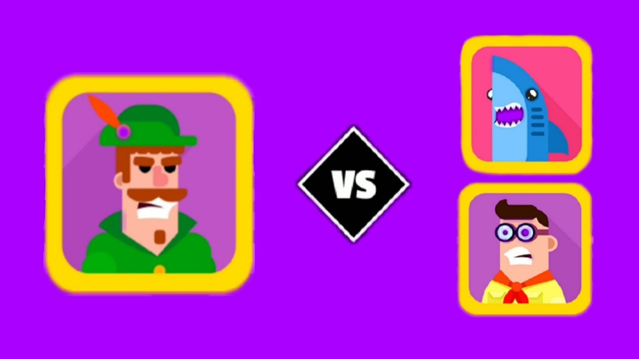 BOWMASTERS - ROBIN THE QUICK SHOOTER VS SHARK, JIM GAMEPLAY