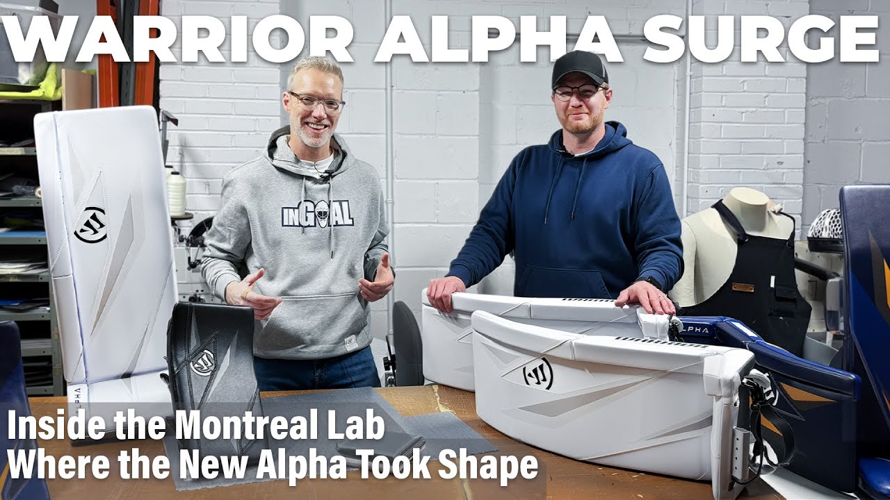 Полный обзор вратарских щитков и перчаток Warrior Alpha Surge.