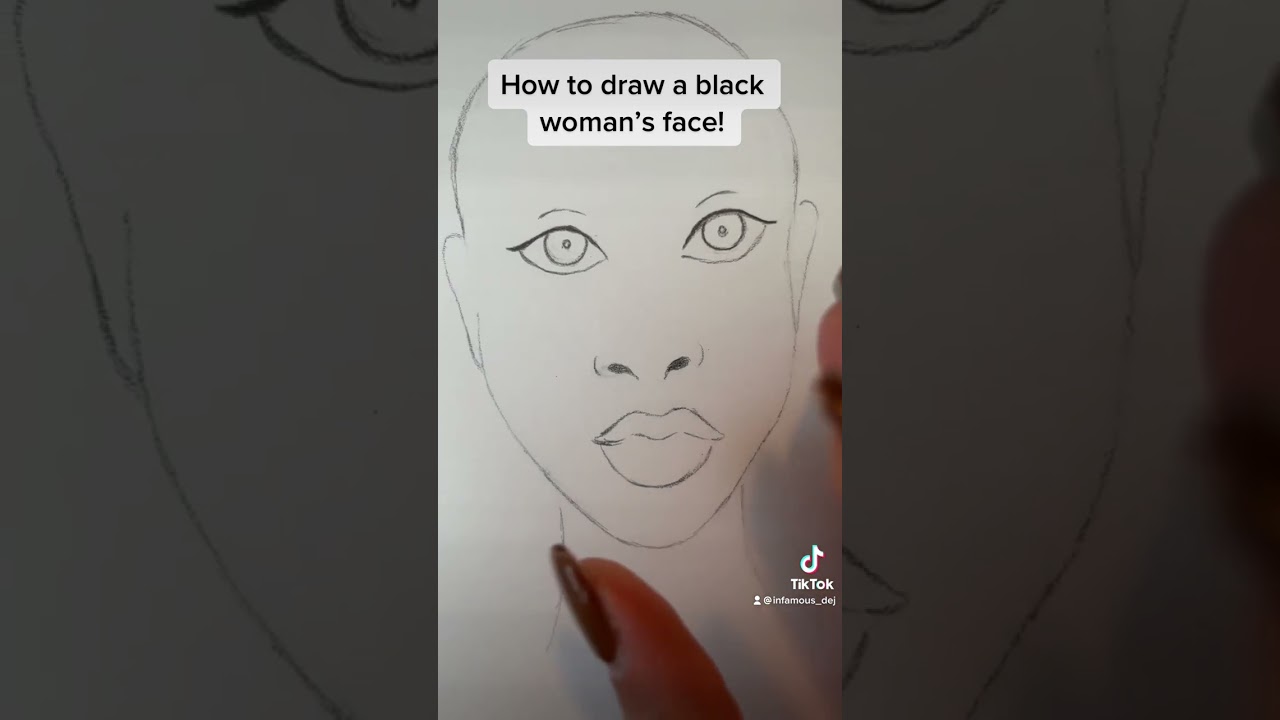 How to Draw a Black Woman&rsquo;s Face.