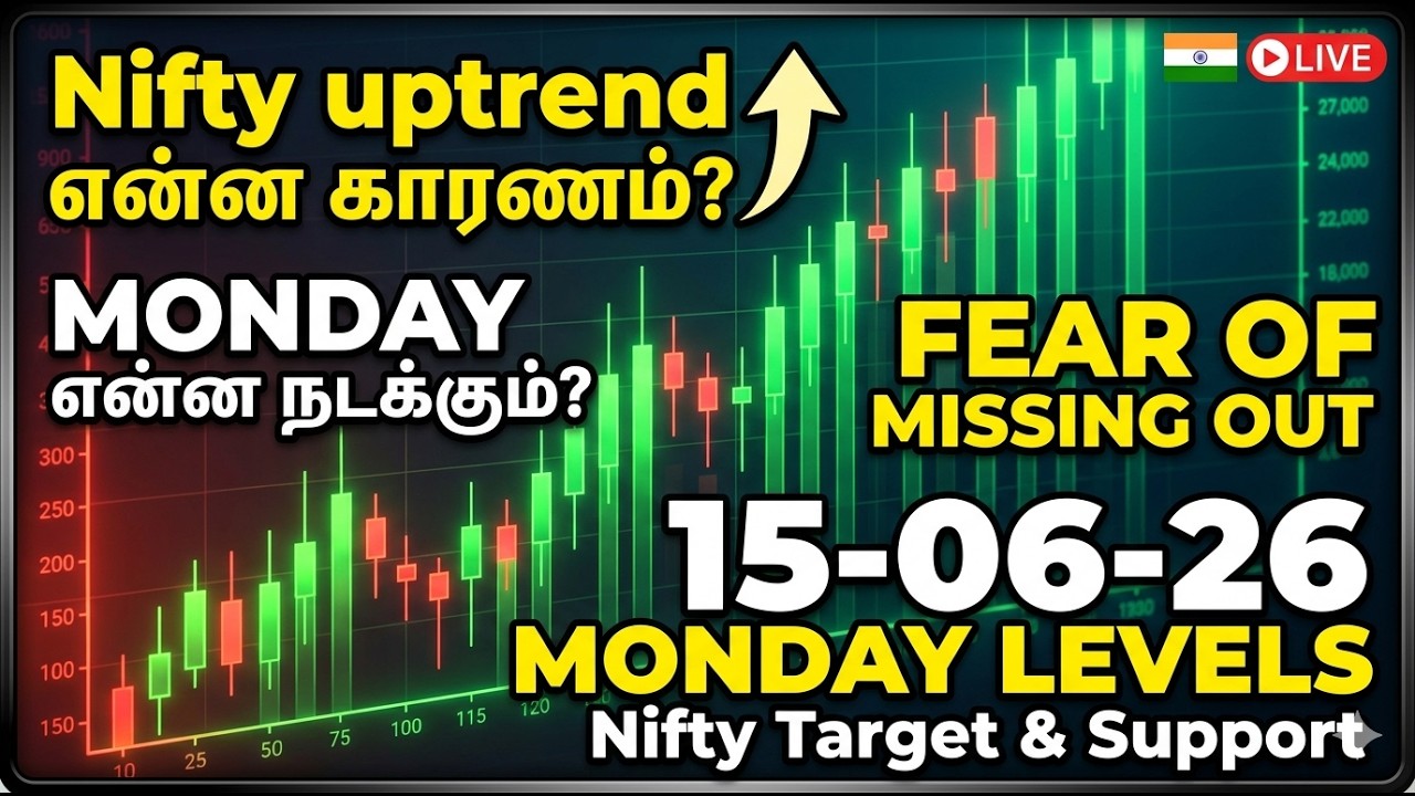NIFTY MONDAY PREDICTION | SUPER TRADE IN NIFTY | 15-06-26 MONDAY LEVELS
