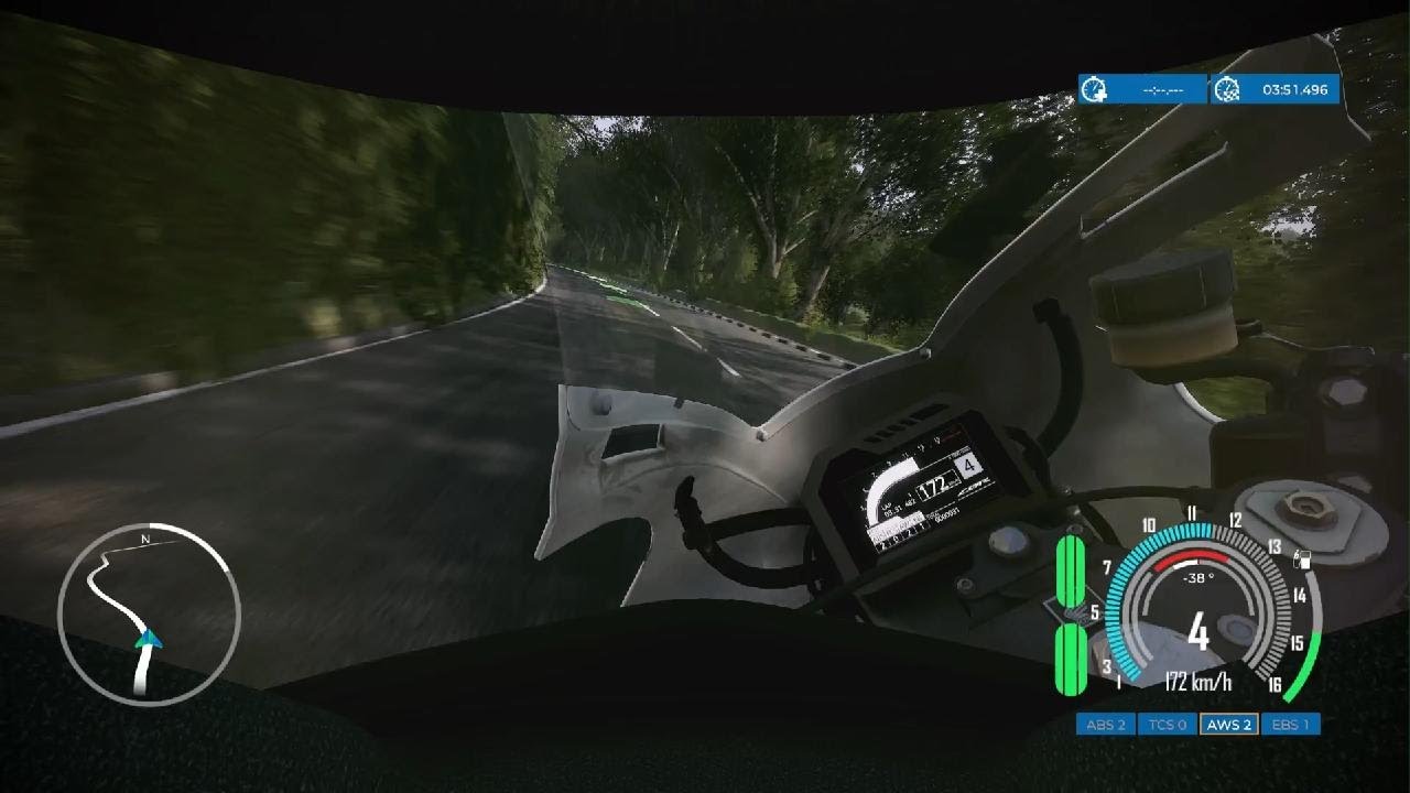 TT Isle of Man: Ride on the Edge 3 18:57 Full Lap Helmet View