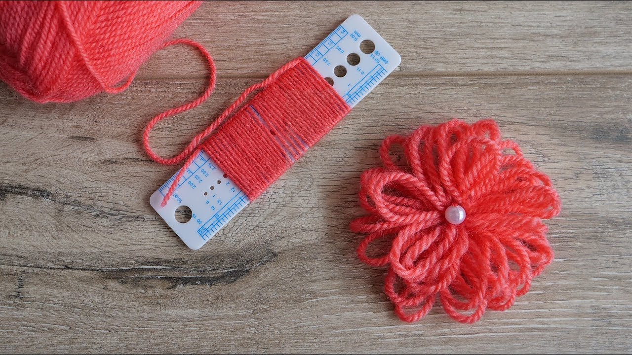 Легкий цветок с помощью линейки | Easy Flower Embroidery Trick with Scale | Bir cetvelle kolay çiçek