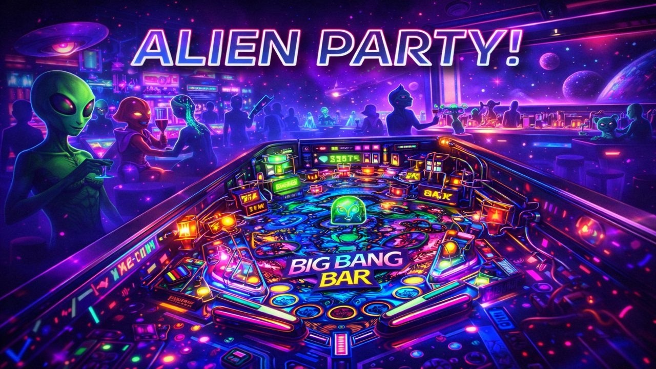 Big Bang Bar Pinball VR 🎱 | Complete Table Session with Smooth Ramp Flow (POV)