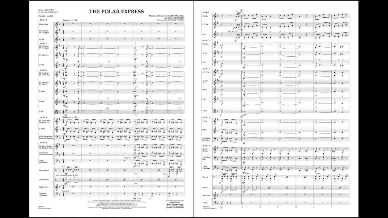 The Polar Express arranged by Johnnie Vinson