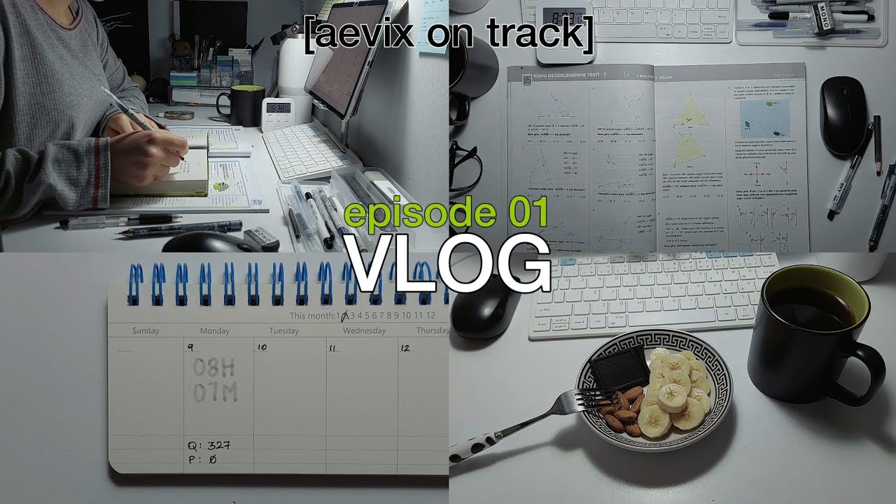VLOG #01 | studying 10 hours, productive week, Q&A, library, shopping | aevix on track🐈‍⬛
