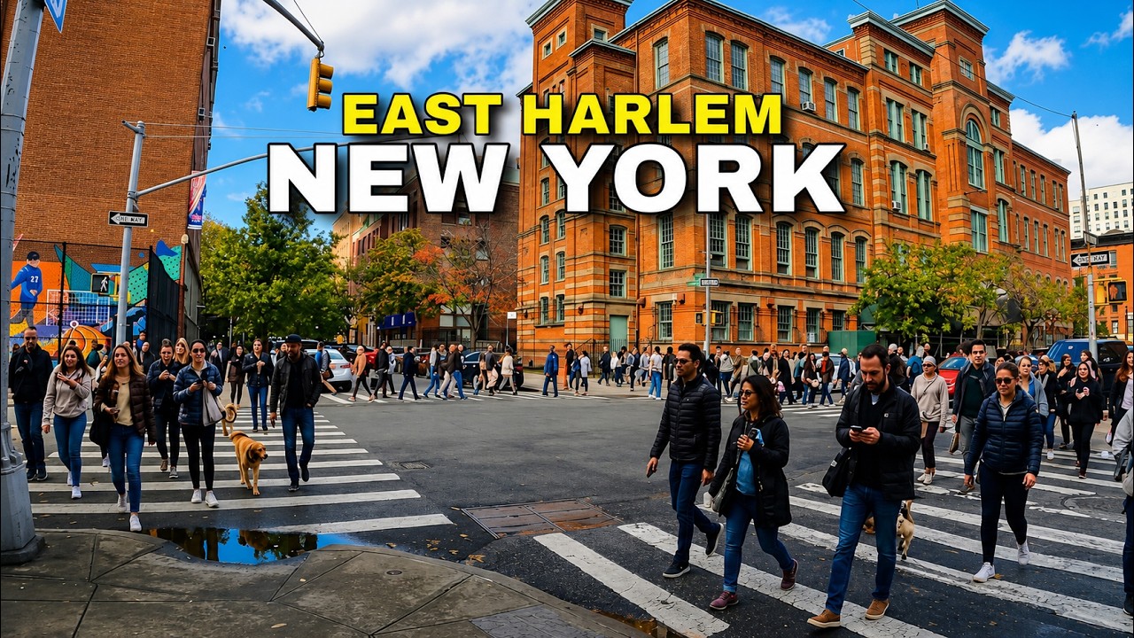 [4K] Walking East Harlem Manhattan Autumn  2021