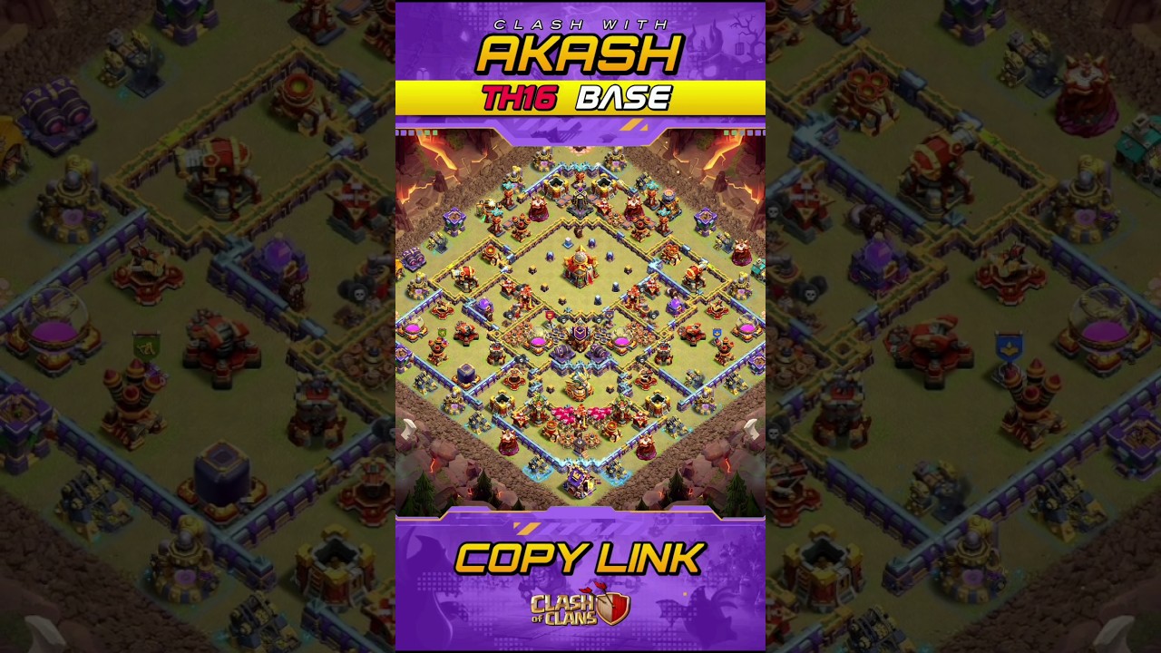 Only 1 Star TH16 War Base 2025 Anti 2 Star Anti Root Rider Anti Electro Dragon Clash of Clans